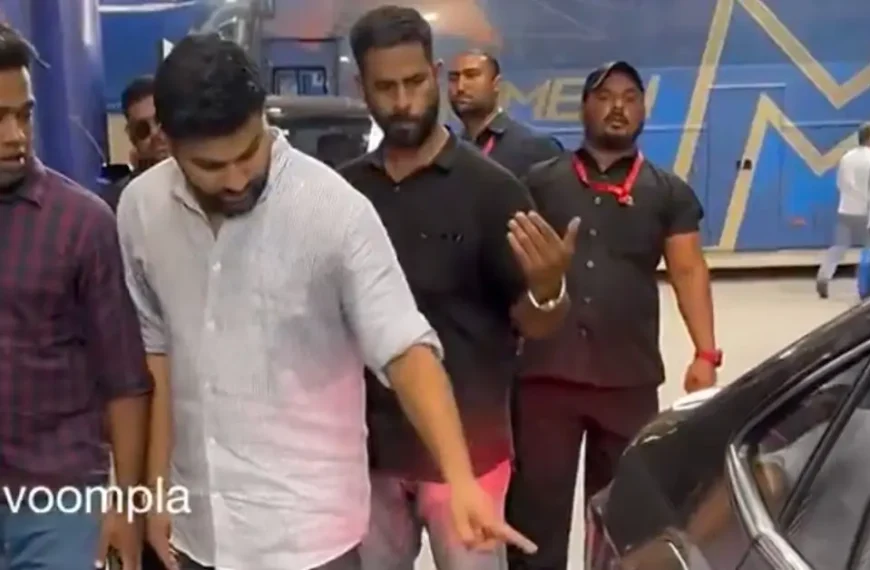 Rohit Sharma scolds his brother for leaving a scratch on his car