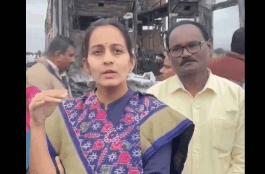 Kurnool Bus Accident byreddy shabari says she saved 19 people from bus