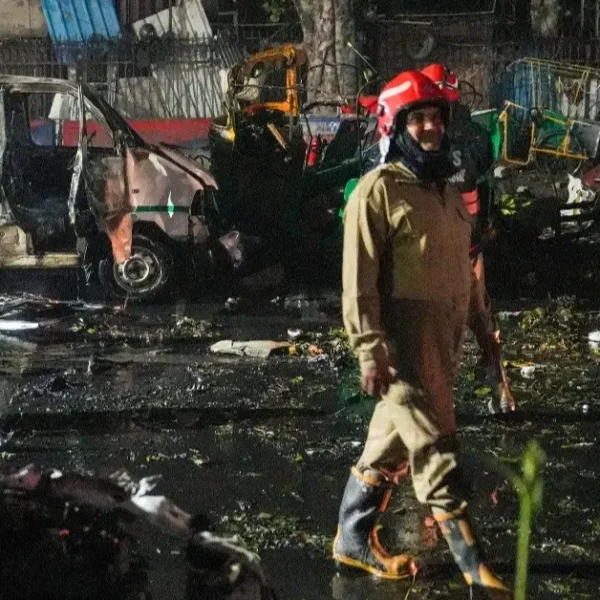 Delhi blast site