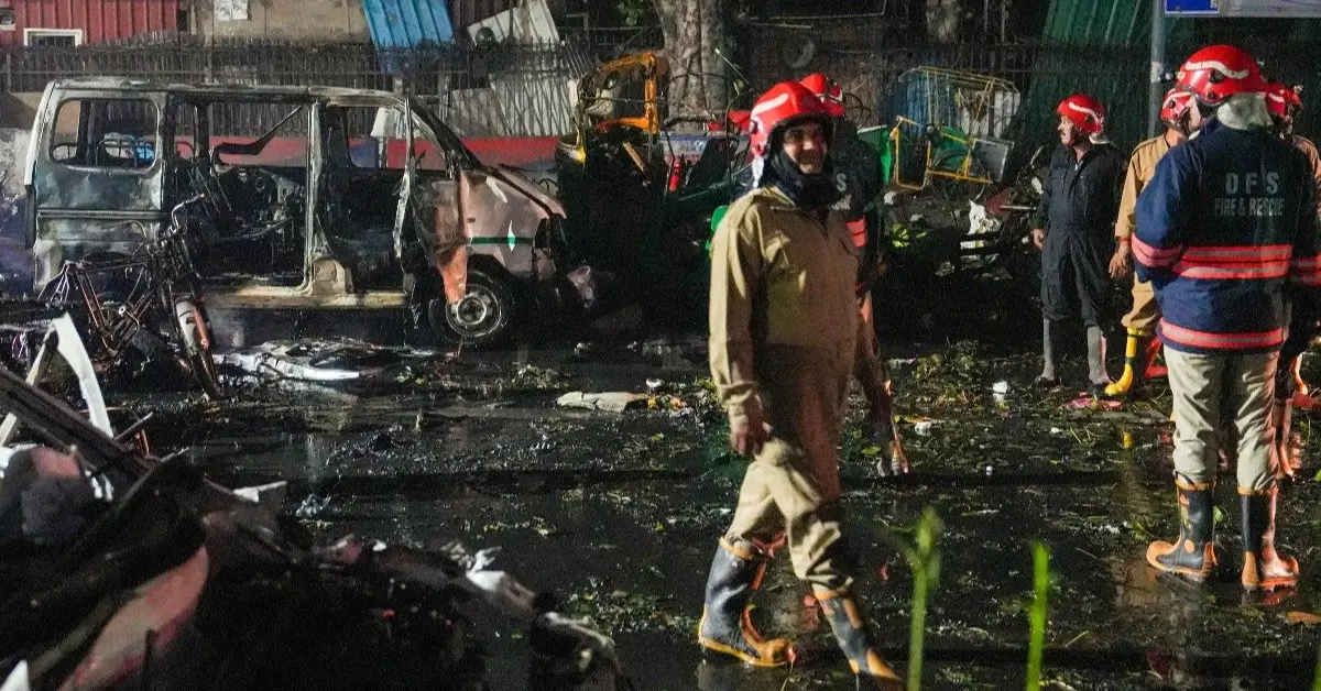 Delhi blast site