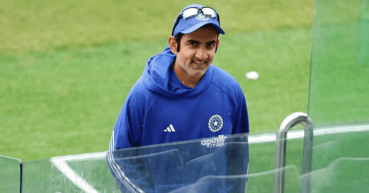Gautam Gambhir smiling