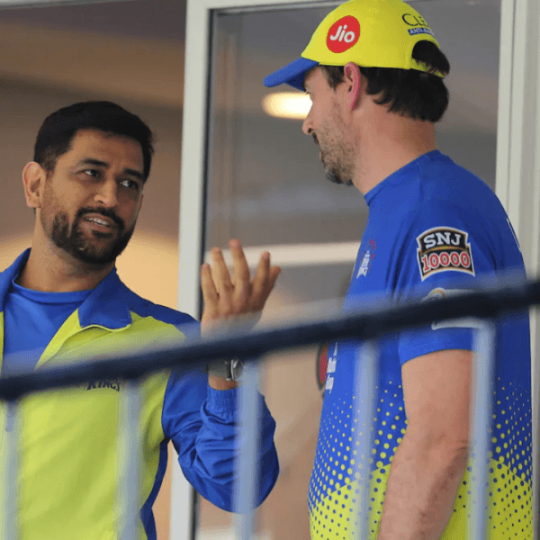 MS Dhoni and Fleming