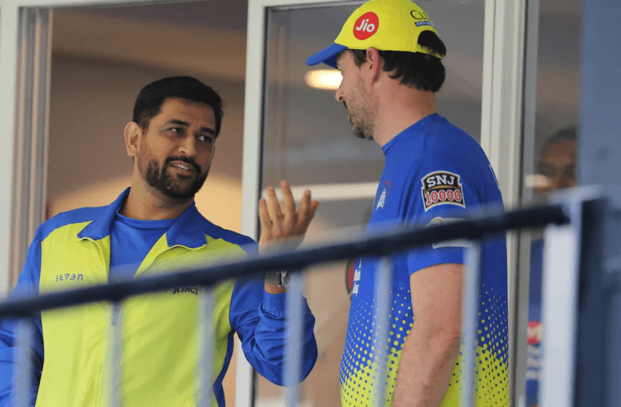 MS Dhoni and Fleming