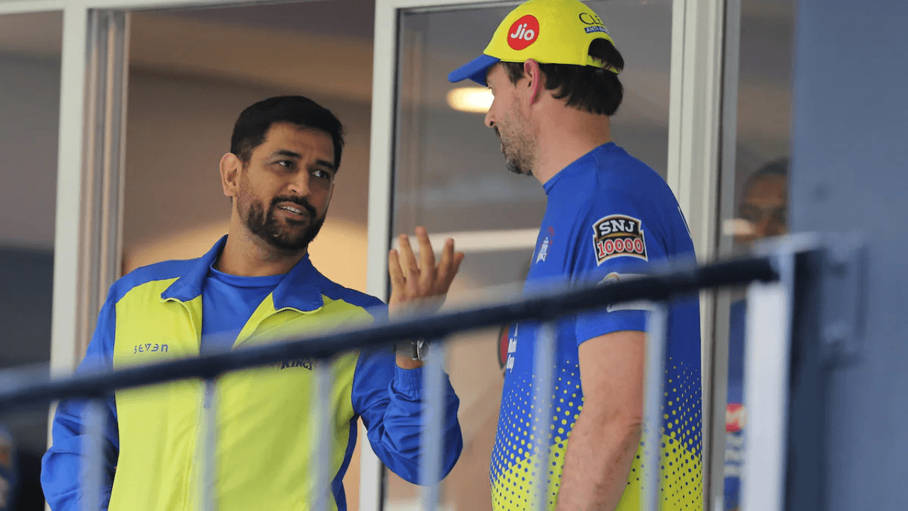 MS Dhoni and Fleming
