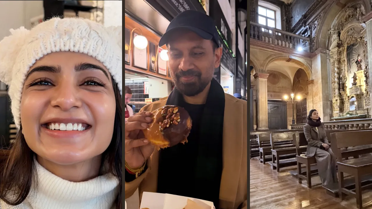 Samantha Raj Nidimoru portugal honeymoon