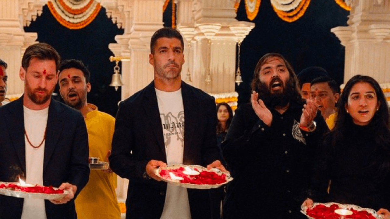 Anant Ambani lionel messi Radhika Messi