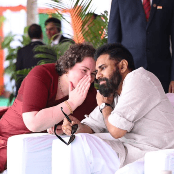 Pawan Kalyan particpates in republic day parade with wife anna lezhnova
