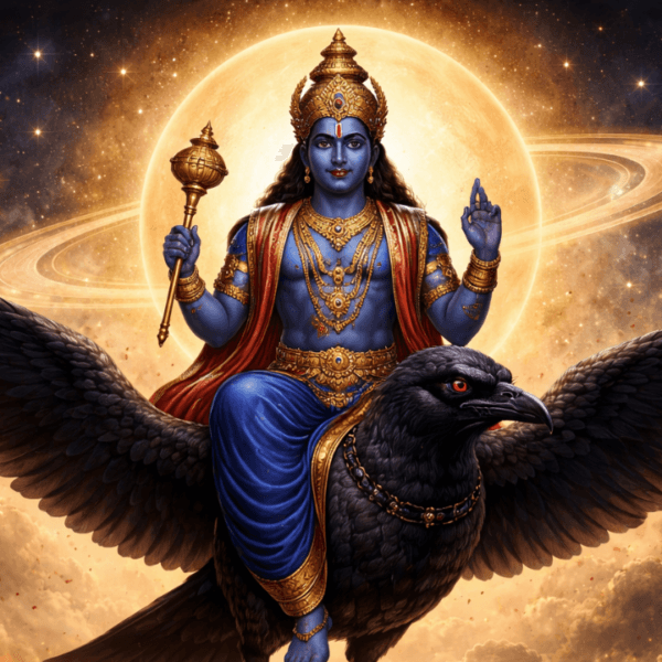 Why Shani Dev has only one leg and why he rides crow