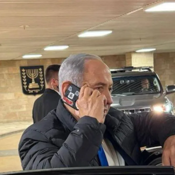 why Benjamin Netanyahu phone camera is covered with tape